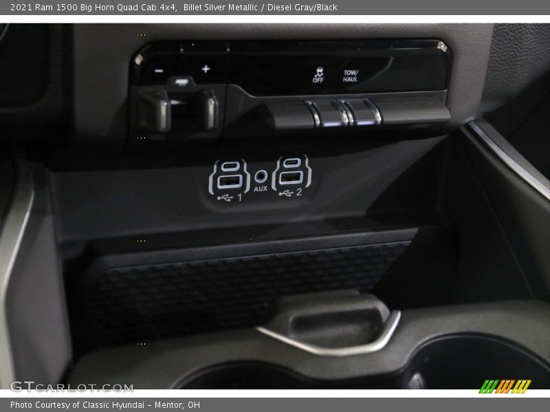 Billet Silver Metallic / Diesel Gray/Black 2021 Ram 1500 Big Horn Quad Cab 4x4