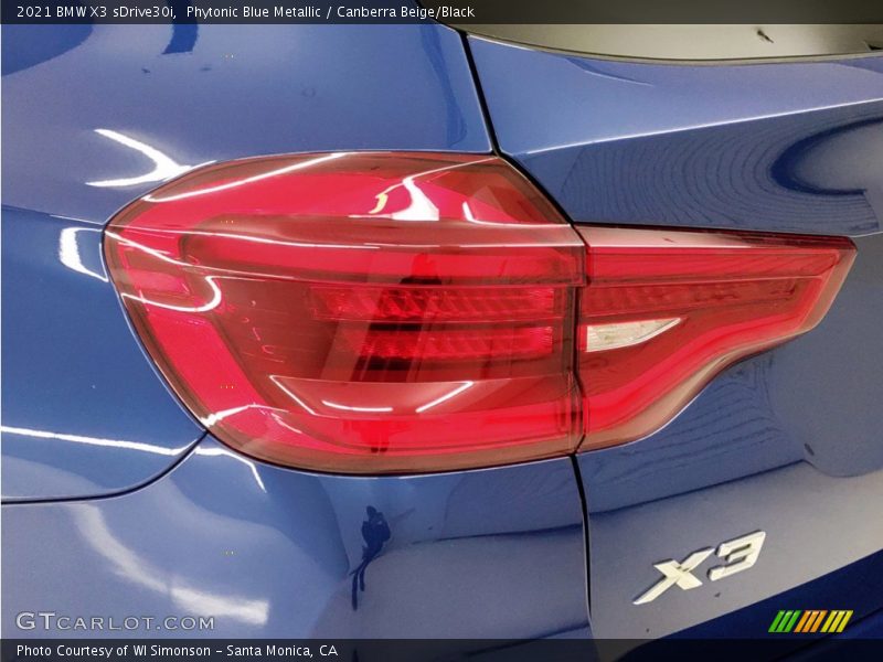 Phytonic Blue Metallic / Canberra Beige/Black 2021 BMW X3 sDrive30i