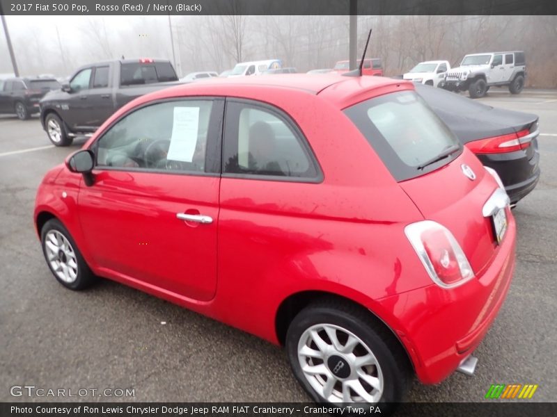 Rosso (Red) / Nero (Black) 2017 Fiat 500 Pop