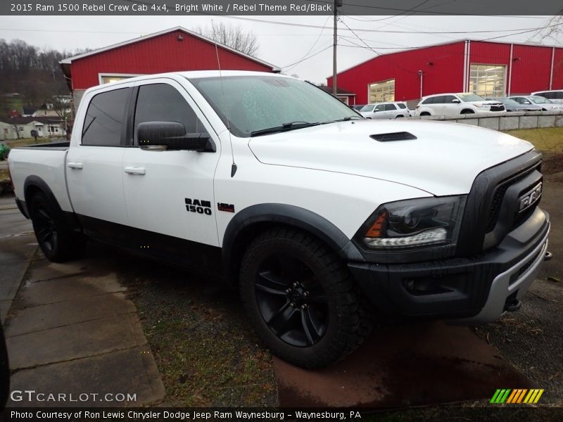 Bright White / Rebel Theme Red/Black 2015 Ram 1500 Rebel Crew Cab 4x4