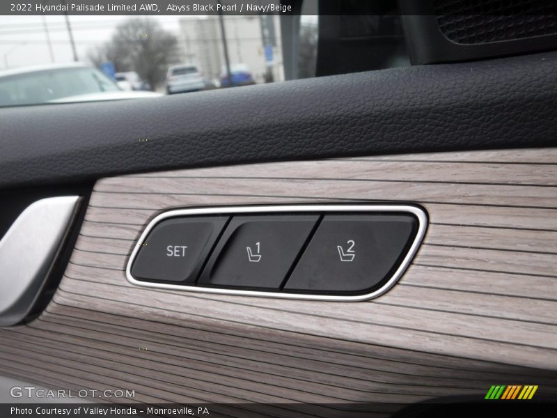 Abyss Black Pearl / Navy/Beige 2022 Hyundai Palisade Limited AWD