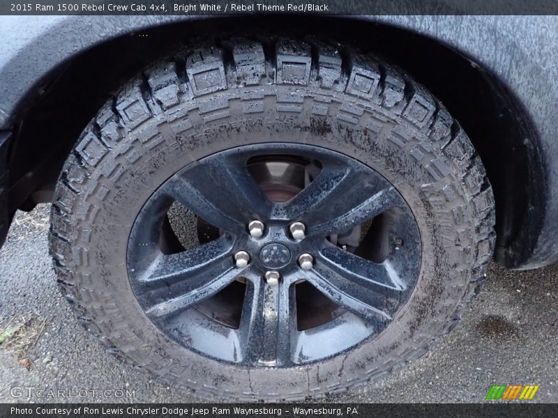 Bright White / Rebel Theme Red/Black 2015 Ram 1500 Rebel Crew Cab 4x4