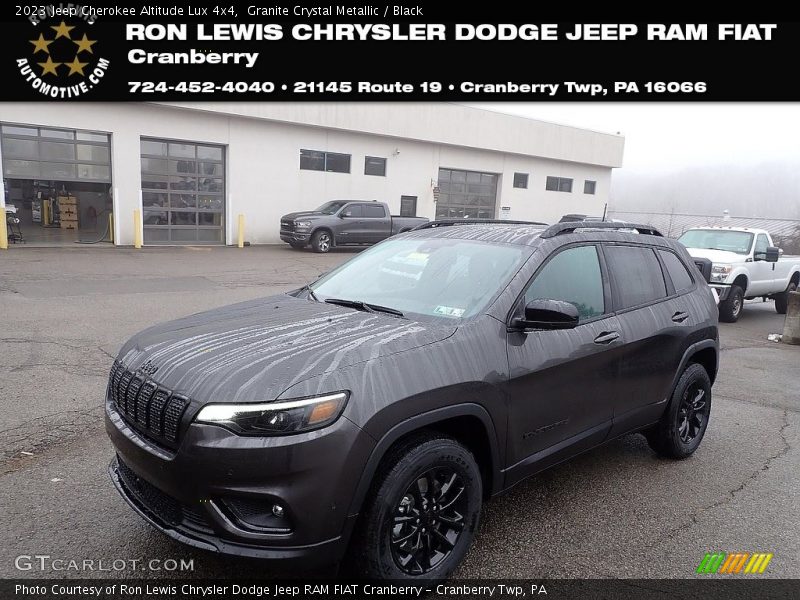 Granite Crystal Metallic / Black 2023 Jeep Cherokee Altitude Lux 4x4