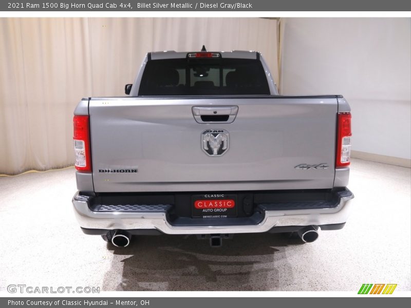 Billet Silver Metallic / Diesel Gray/Black 2021 Ram 1500 Big Horn Quad Cab 4x4