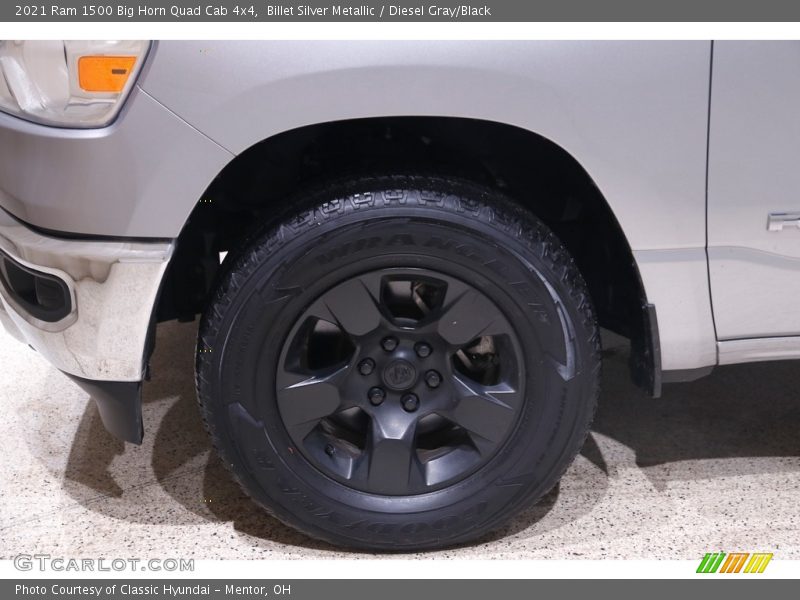 Billet Silver Metallic / Diesel Gray/Black 2021 Ram 1500 Big Horn Quad Cab 4x4