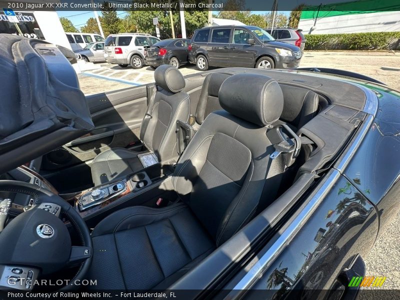 Ultimate Black Metallic / Warm Charcoal 2010 Jaguar XK XKR Convertible