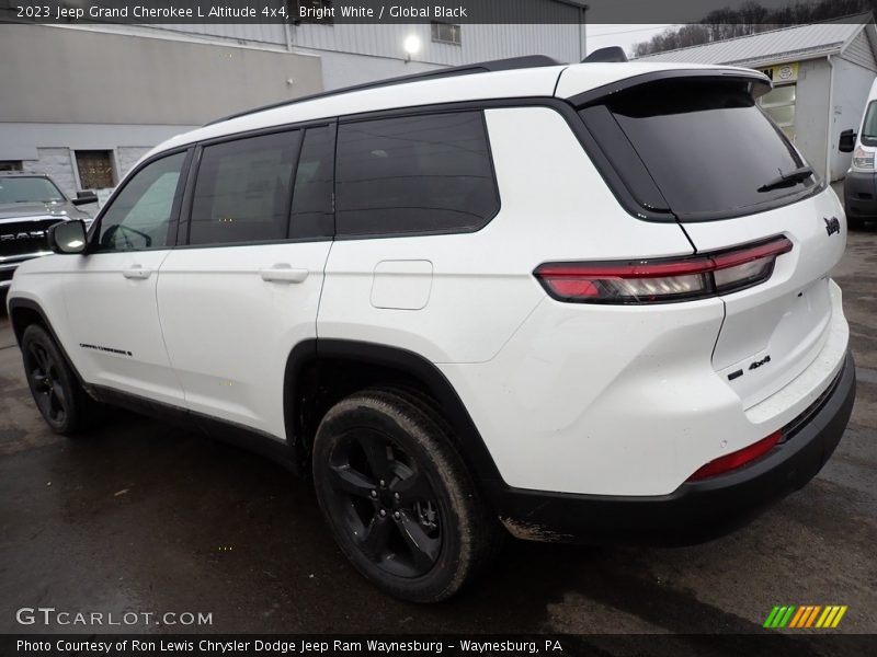 Bright White / Global Black 2023 Jeep Grand Cherokee L Altitude 4x4