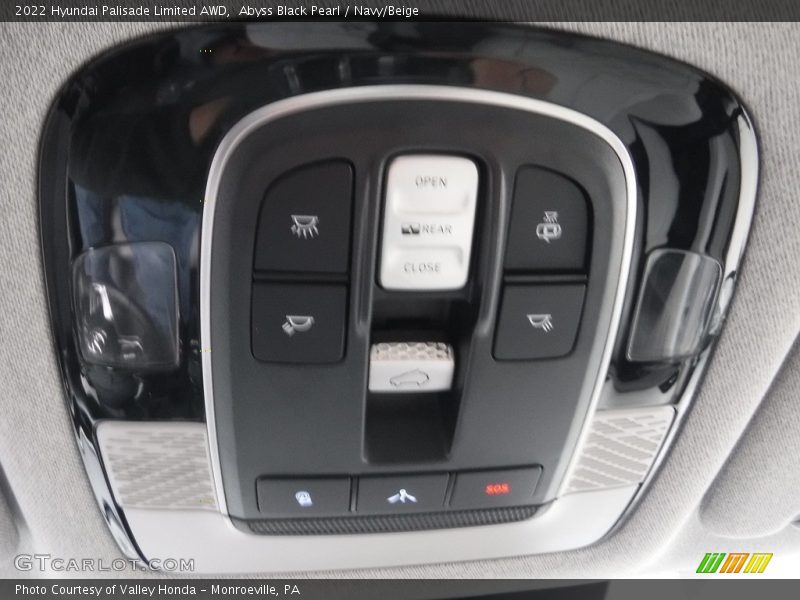 Abyss Black Pearl / Navy/Beige 2022 Hyundai Palisade Limited AWD