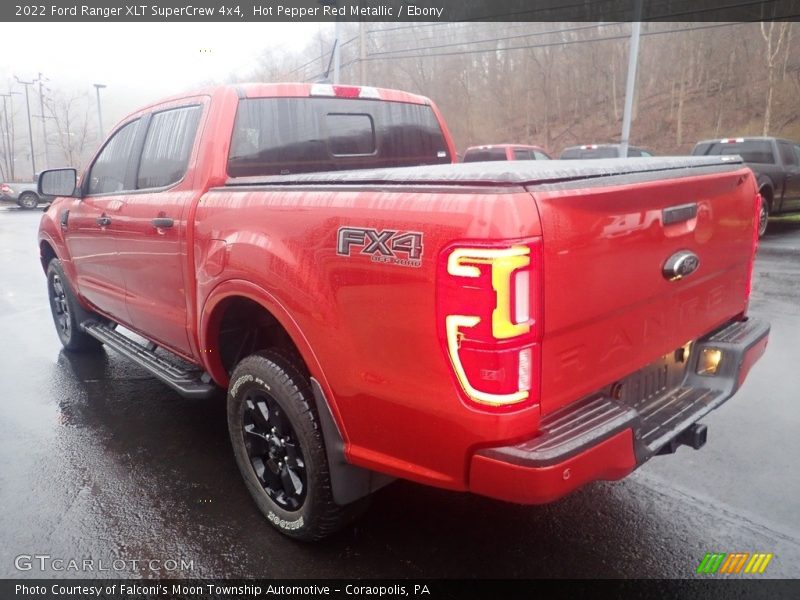 Hot Pepper Red Metallic / Ebony 2022 Ford Ranger XLT SuperCrew 4x4