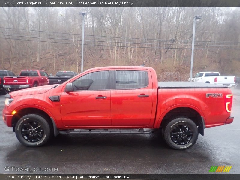 Hot Pepper Red Metallic / Ebony 2022 Ford Ranger XLT SuperCrew 4x4