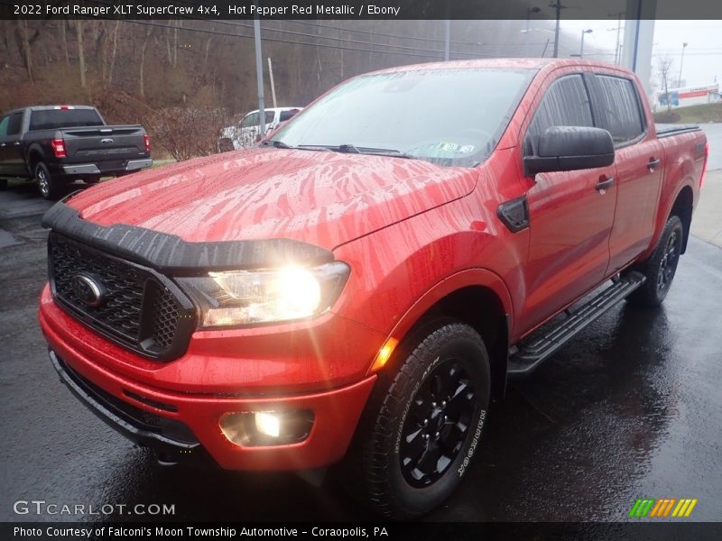 Hot Pepper Red Metallic / Ebony 2022 Ford Ranger XLT SuperCrew 4x4