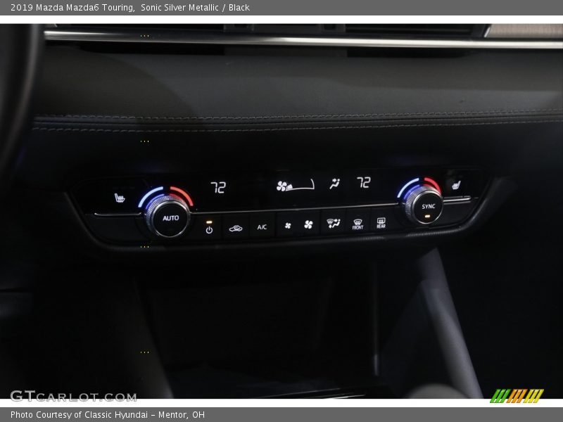 Sonic Silver Metallic / Black 2019 Mazda Mazda6 Touring