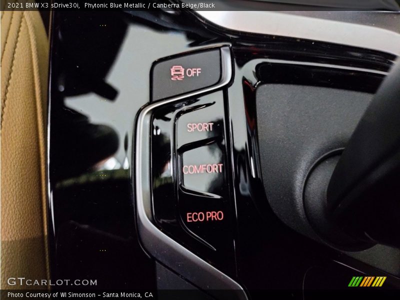 Phytonic Blue Metallic / Canberra Beige/Black 2021 BMW X3 sDrive30i