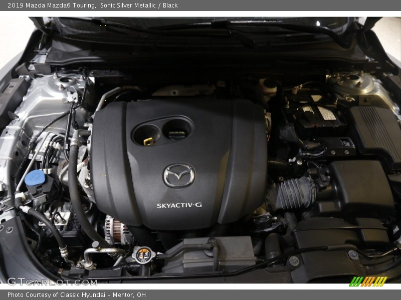 Sonic Silver Metallic / Black 2019 Mazda Mazda6 Touring