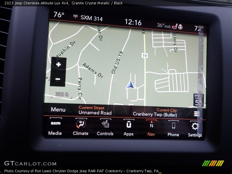 Granite Crystal Metallic / Black 2023 Jeep Cherokee Altitude Lux 4x4