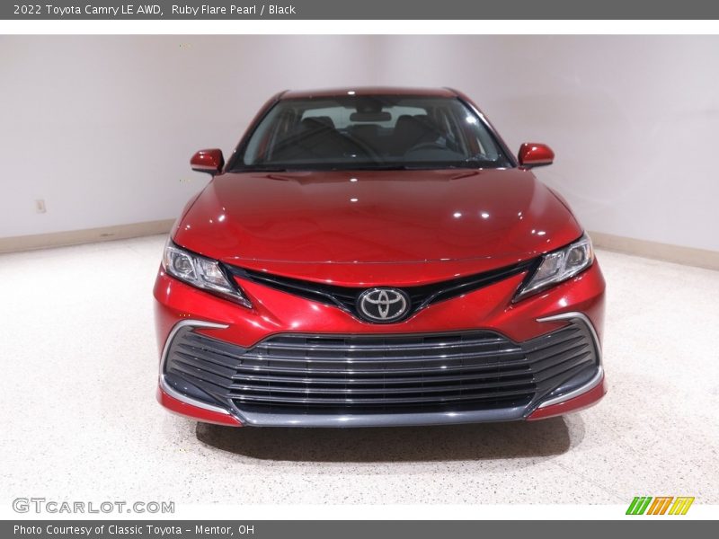 Ruby Flare Pearl / Black 2022 Toyota Camry LE AWD
