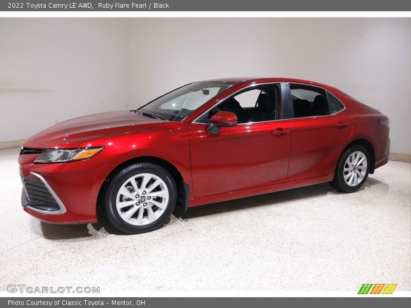 Ruby Flare Pearl / Black 2022 Toyota Camry LE AWD