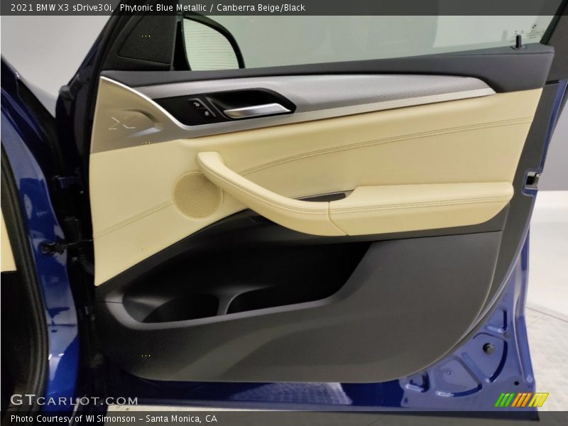 Phytonic Blue Metallic / Canberra Beige/Black 2021 BMW X3 sDrive30i