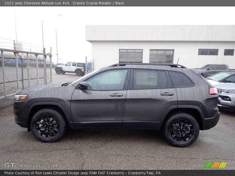 Granite Crystal Metallic / Black 2023 Jeep Cherokee Altitude Lux 4x4