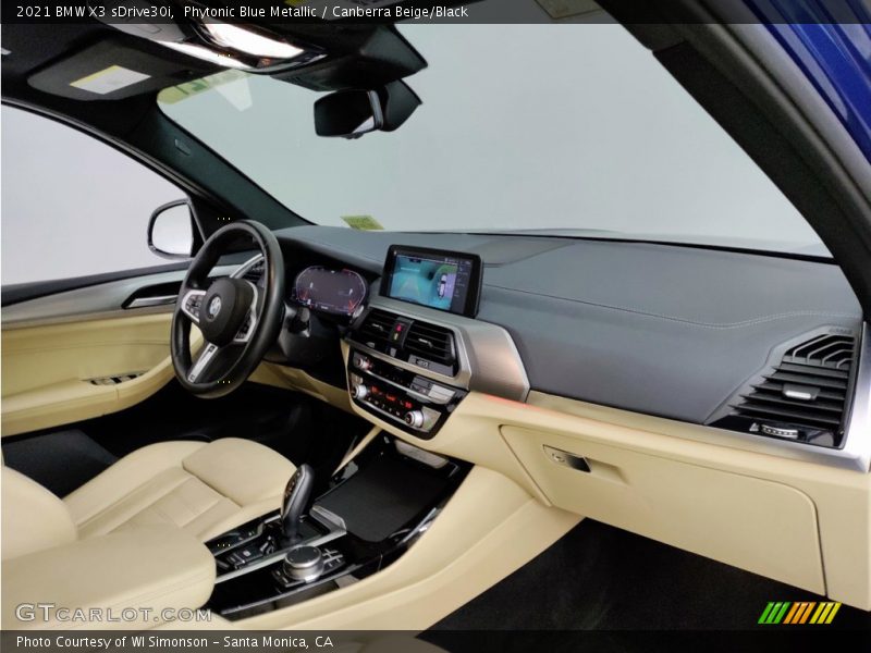 Phytonic Blue Metallic / Canberra Beige/Black 2021 BMW X3 sDrive30i