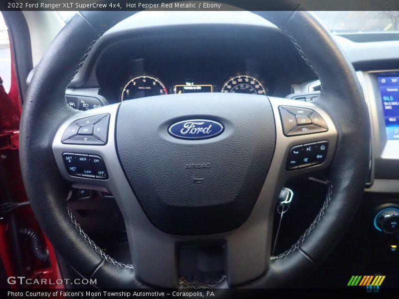 Hot Pepper Red Metallic / Ebony 2022 Ford Ranger XLT SuperCrew 4x4
