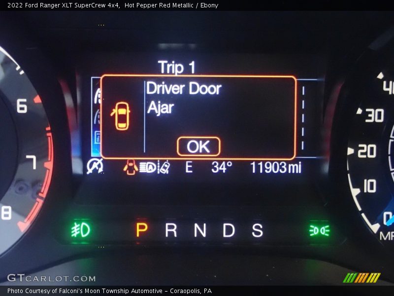 Hot Pepper Red Metallic / Ebony 2022 Ford Ranger XLT SuperCrew 4x4