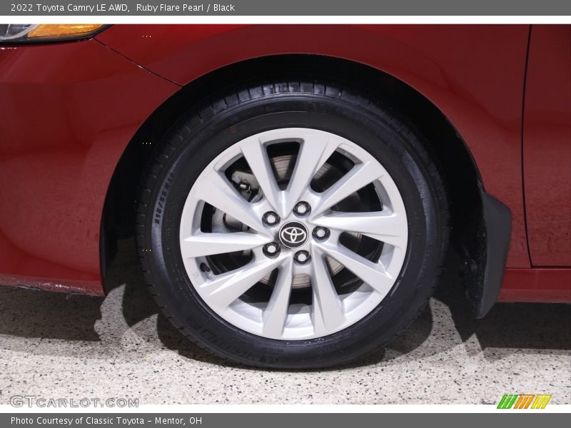 Ruby Flare Pearl / Black 2022 Toyota Camry LE AWD