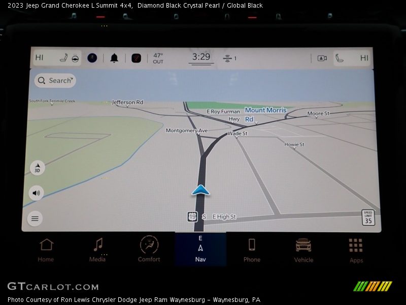 Diamond Black Crystal Pearl / Global Black 2023 Jeep Grand Cherokee L Summit 4x4