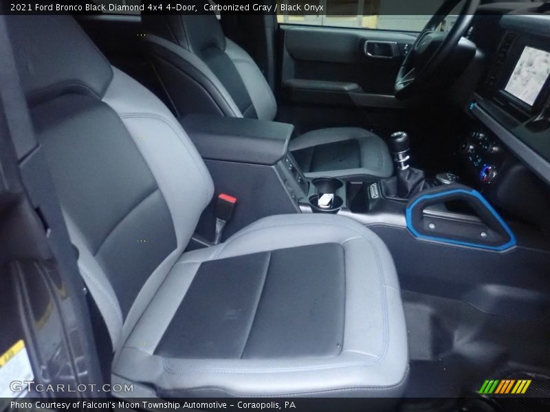 Front Seat of 2021 Bronco Black Diamond 4x4 4-Door