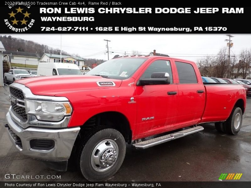 Flame Red / Black 2022 Ram 3500 Tradesman Crew Cab 4x4