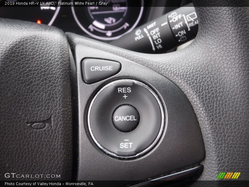 Platinum White Pearl / Gray 2019 Honda HR-V LX AWD