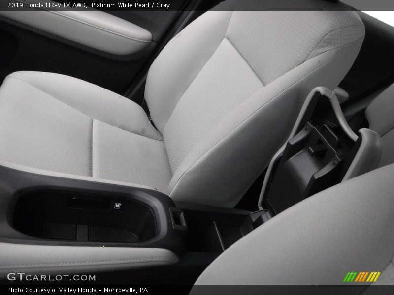 Platinum White Pearl / Gray 2019 Honda HR-V LX AWD