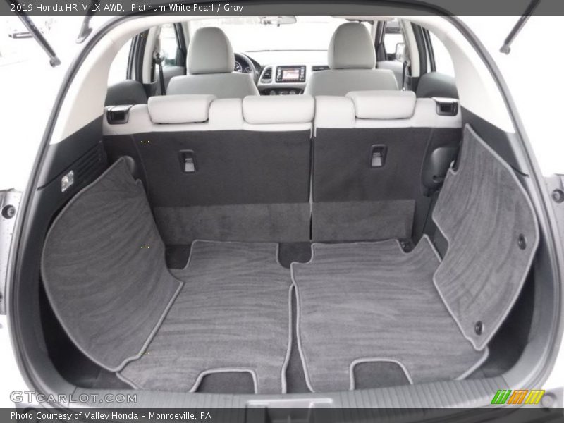 Platinum White Pearl / Gray 2019 Honda HR-V LX AWD