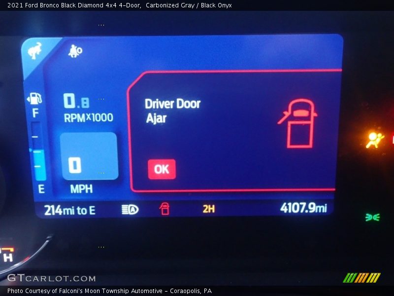 Carbonized Gray / Black Onyx 2021 Ford Bronco Black Diamond 4x4 4-Door