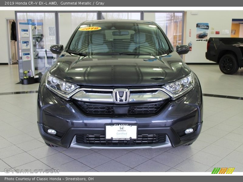 Gunmetal Metallic / Gray 2019 Honda CR-V EX-L AWD