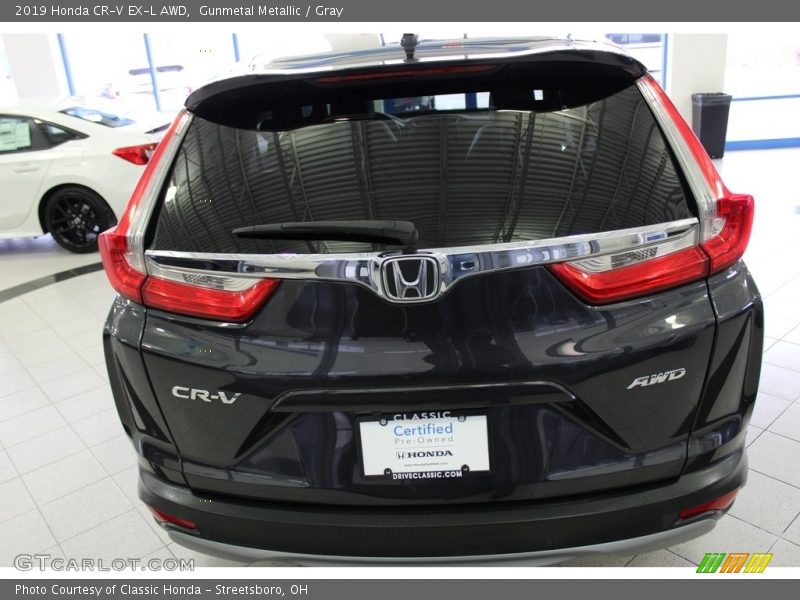 Gunmetal Metallic / Gray 2019 Honda CR-V EX-L AWD