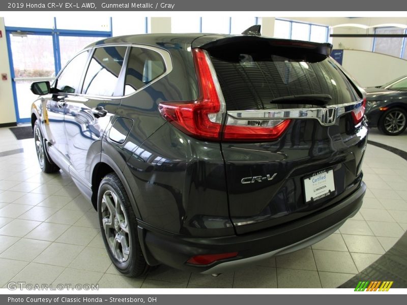 Gunmetal Metallic / Gray 2019 Honda CR-V EX-L AWD