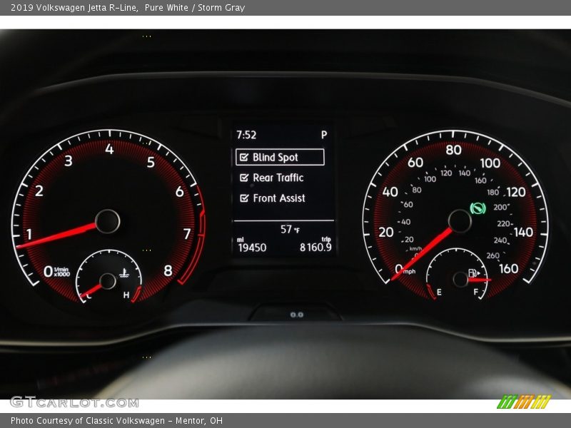 Pure White / Storm Gray 2019 Volkswagen Jetta R-Line