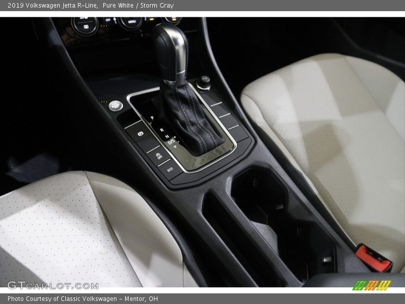 Pure White / Storm Gray 2019 Volkswagen Jetta R-Line