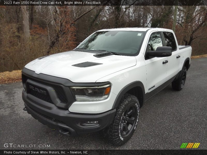 Bright White / Red/Black 2023 Ram 1500 Rebel Crew Cab 4x4