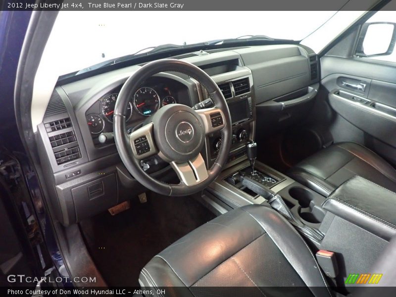 True Blue Pearl / Dark Slate Gray 2012 Jeep Liberty Jet 4x4