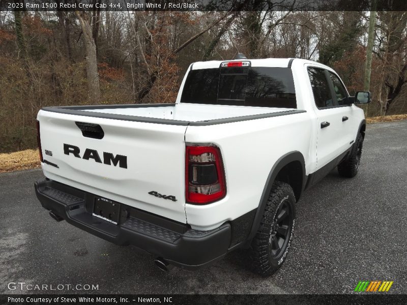 Bright White / Red/Black 2023 Ram 1500 Rebel Crew Cab 4x4