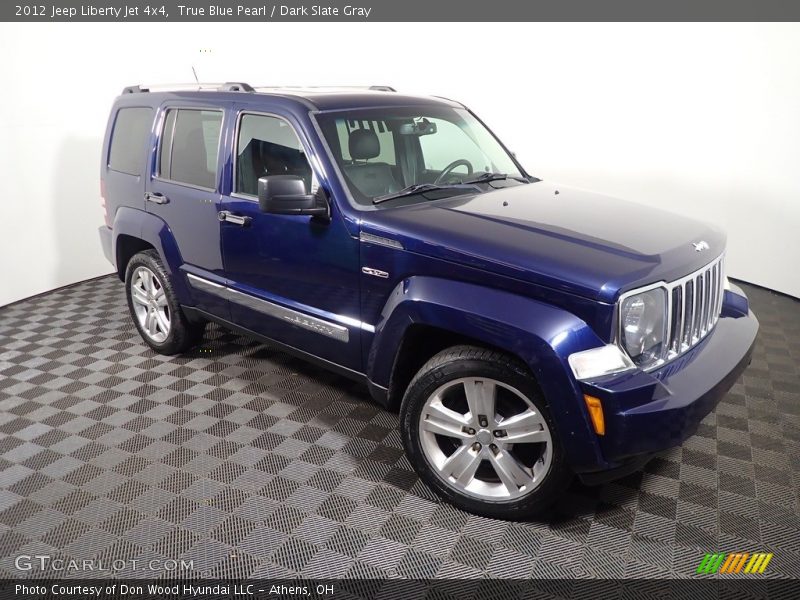 True Blue Pearl / Dark Slate Gray 2012 Jeep Liberty Jet 4x4