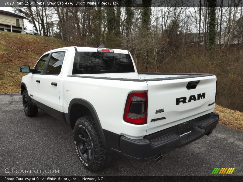 Bright White / Red/Black 2023 Ram 1500 Rebel Crew Cab 4x4