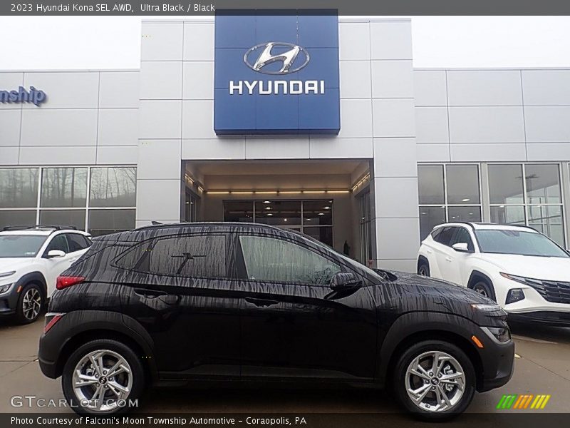 Ultra Black / Black 2023 Hyundai Kona SEL AWD