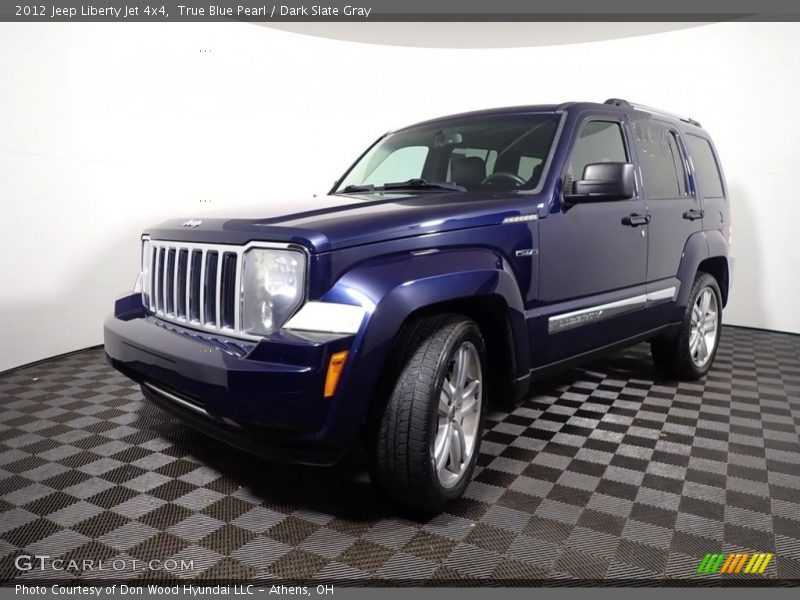 True Blue Pearl / Dark Slate Gray 2012 Jeep Liberty Jet 4x4