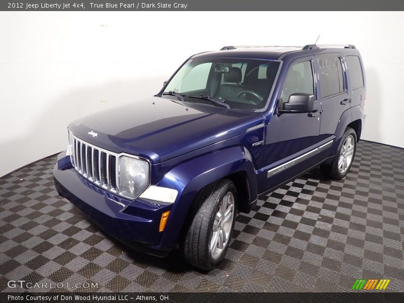 True Blue Pearl / Dark Slate Gray 2012 Jeep Liberty Jet 4x4