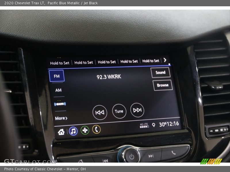 Pacific Blue Metallic / Jet Black 2020 Chevrolet Trax LT