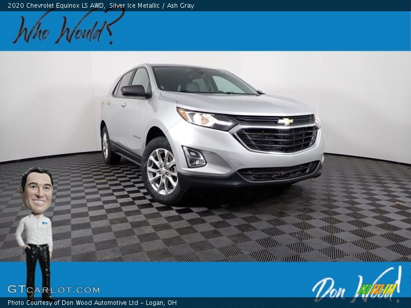 Silver Ice Metallic / Ash Gray 2020 Chevrolet Equinox LS AWD