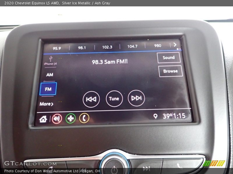 Silver Ice Metallic / Ash Gray 2020 Chevrolet Equinox LS AWD